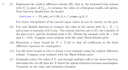 QF4102 Assignment 2 : AY24/25 Semester 1 - Financial Modelling and Computation, NUS