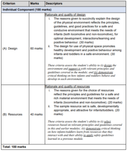 LEYC  Marking Criteria for the Assignment
