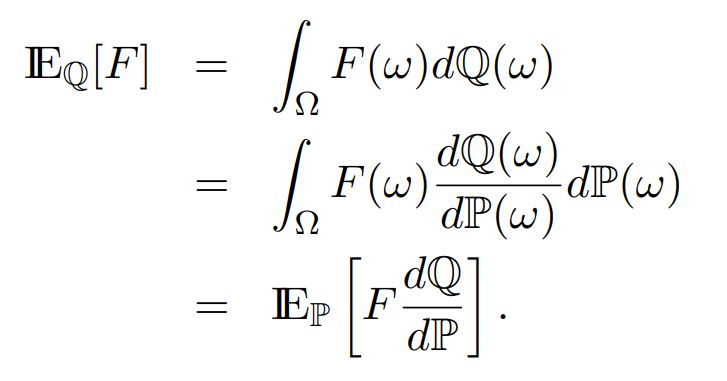 Recall that given two probability measures P and Q