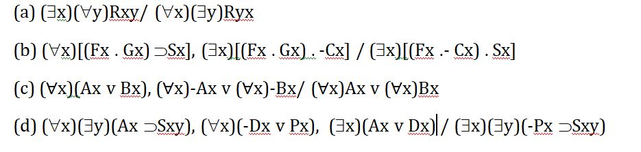 Do the following derivations