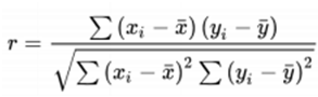 Pearson Correlation Coefficient