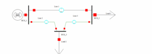 Three-bus power system is shown in Figure Q2. 