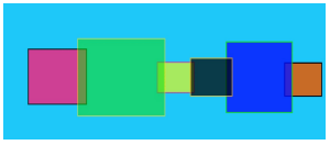  Audio visualisation example. 
