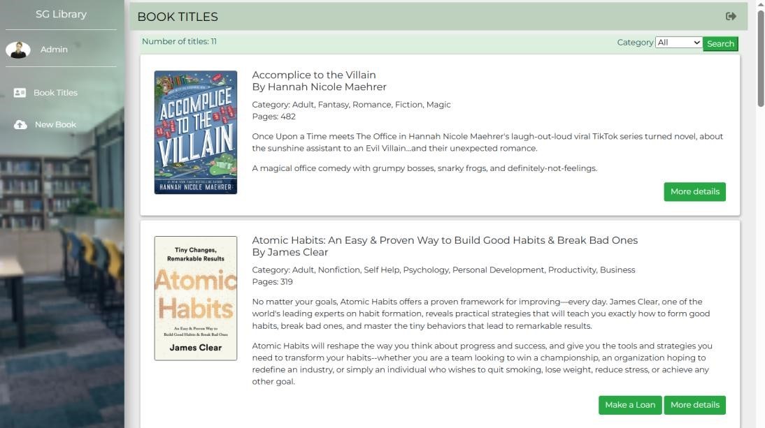 Modfified Book Titles page