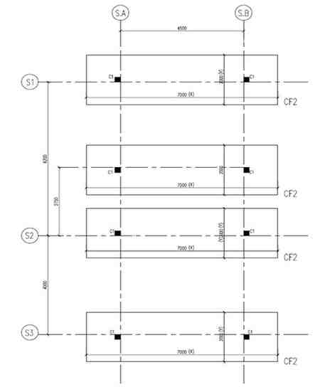 QSM201 ECA Q.1 figure 1 - Foundation Plan (NTS) 	