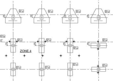 QSM301 ECA Figure Q1.1: Pile Caps Layout Plan (NTS)