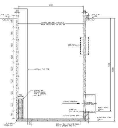 Figure Q2.1: Precast Concrete Shaft - Section