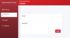 The Login page