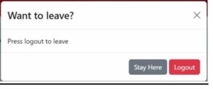 Logout prompt