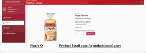 Product Detail page for authenticated users